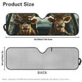 thumbnail image 6 of HUIACONG Highland Cow Windshield Sun Shade Compatible with Wrangler JK JKU TJ, Foldable Windshield Sunshade Sun Visor Blocks UV Rays, 6 of 6