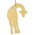 thumbnail image 3 of 14k Yellow Gold Giraffe Charm - 29mm, 3 of 6