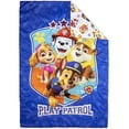 PAW Patrol 4Piece Toddler Bedding Set, Play Patrol, Toddler Bed, Blue