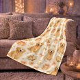 thumbnail image 6 of Golden Retriever Heart Bouquet Illustrative Pattern, Cozy Pet Portrait Pattern, Warm Flannel Blanket for Living Room and Bedroom, Dog Lovers Pet Adoption Gift, Pet Lover Home Decor, 6 of 9