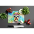 thumbnail image 2 of Schnauzer Hippie Dawg Glass Cutting Board Large 12 in x 15 in, 2 of 5