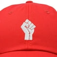 thumbnail image 2 of DALIX BLM Fist Baseball Cap Embroidered Hat in Red, 2 of 7