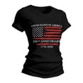 thumbnail image 4 of FASHOFT 250th Anniversary Usa Shirt for Women Patriotic 4th of July T-Shirts Independence Day Graphic Tees Black L, 4 of 4