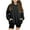 Black, variant on ZACPNCV Girls Hoodies Long Sleeve Sweatshirts Casual Solid Tops with Pocket Black 11-12 Years