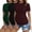 3pcs Black / Burgundy Red / Deep Green, variant on Ekouaer Women Maternity T Shirt Crew Neck Side Ruched Pregnancy Tops Short Sleeve Tee Shirts for Mama Black/Dirty Pink/Light Grey
