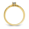 thumbnail image 2 of 14K Yellow Gold Ring Band Diamond Round Cluster, 2 of 3