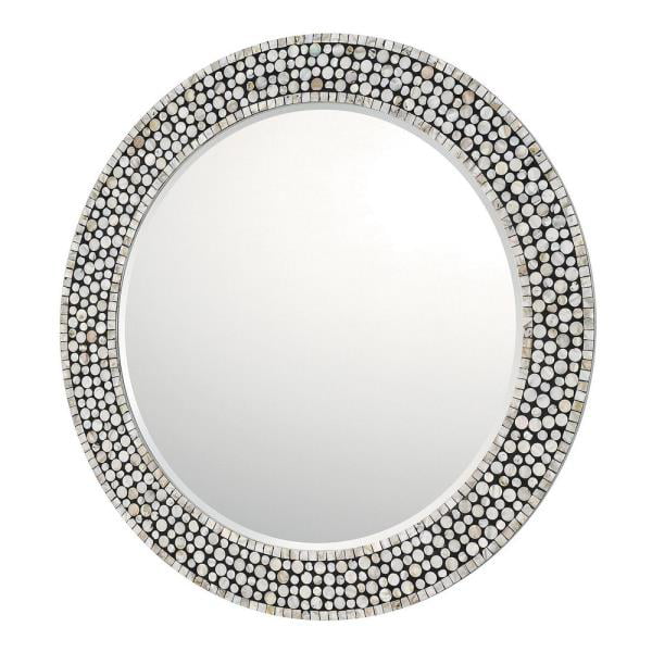 Capital Lighting 35 5 Round Mirror, Round Mother Of Pearl Mirror