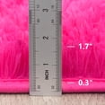 thumbnail image 2 of 5x7 Modern Pink Living Room Rug Fluffy Non Slip Carpet, 2 of 5