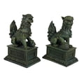 thumbnail image 2 of Ebros Chinese Forbidden Palace Guardian Pair Fu Foo Dogs Lions Figurine Bookends, 2 of 7