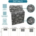 thumbnail image 7 of Christmas Table Runner, Grey White Snowflakes Pattern Cotton Linen Tablecloth Holiday Farmhouse Table Decor for Home,Kitchen,Dining Room,Indoor,Outdoor,13X108 Inches Extra Long, Winter, 7 of 7