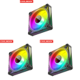 thumbnail image 1 of Ventilador Con Caja DM1 5V 3PIN ARGB 12V 4PIN PWM PC Luminosa (inversa), 1 of 8