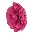 thumbnail image 4 of Fennco Styles Handmade 3D Heart-Shaped Petals Flower Decorative Throw Pillow Cover 16 Inch Round - Fuchsia Floral Pillow Case for Couch, Home Décor, Bedroom Décor and Holiday, Housewarming Gift, 4 of 8