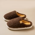 thumbnail image 7 of enyan Slippers for Women - Soft Plush Retro Slip-on Comfortable Indoor/Outdoor Shoes Slippers Coffee Size 8.5-9, 7 of 7