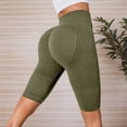 thumbnail image 2 of Kingdiese Womens Seamless Yoga Shorts Control High Waist Fitness Shorts Lifting Workout Bottoms Yoga Shorts Women Long, Size XXL, 2 of 8