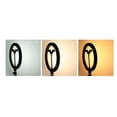 thumbnail image 4 of LED 3 engranajes ajustables 12 "/10"/6 " ligero teléfono soporte USB alimentado para YouTube Live Photography Beauty - Conjunto L Establecer L Yotijar trípode de luz de anillo de soporte de luz, 4 of 8