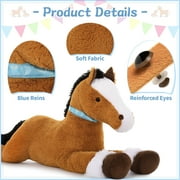 MaoGoLan 47 Giant Horse Stuffed Animal Large Stuffed Horse Plush Toy