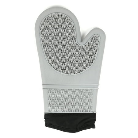 

JERDAR Thicken Kitchen Cooking Silicone Microwave Oven Gloves Pot Mat Insulation Protection Gray