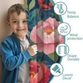 thumbnail image 3 of Blackout Kids Curtains,Pioneer Flower Floral Print Pattern Childrens Insulated Curtains Set Of 2,Bedroom Essentials,Toddler Room Decor 42"x63", 3 of 5