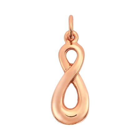 - Endless Love Infinity Symbol Rose Gold Over Sterling Silver Charm Pendant