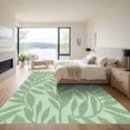 thumbnail image 3 of ODIKA 3'x5' Machine Washable Non-Slip Area Rug, Contemporary Sage Green High Traffic Rug with Pad, Green, 1050517, 3 of 8