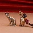 thumbnail image 6 of Miiottaa Metal Cats Decors Figurines Animal Statue Cats Decorative Objects for Living Room,Bookshelf,Side Table Decorations, 6 of 8