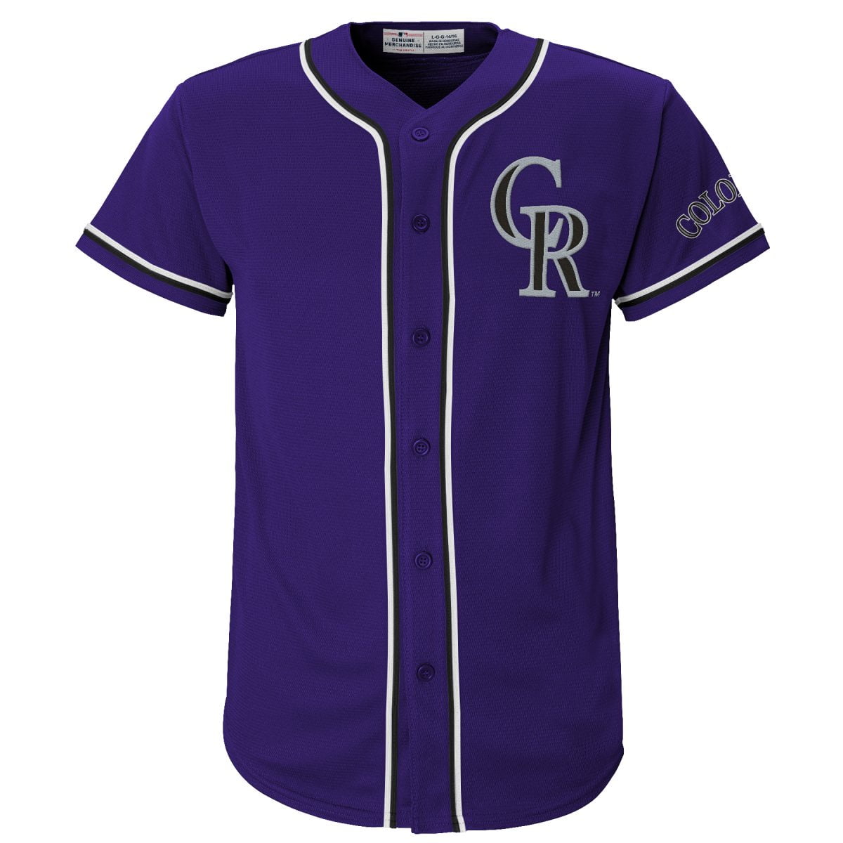 MLB Colorado Rockies Youth Primary Color Synthetic Jersey