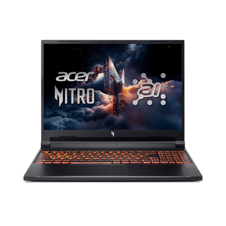 Acer Nitro V 16 AI 16” WUXGA IPS 180Hz Gaming Laptop, AMD Ryzen AI 5 240 Processor, NVIDIA GeForce RTX 5050 with 8GB GDDR7 VRAM, 16GB RAM, 512GB PCIe Gen 4 SSD, Obsidian Black