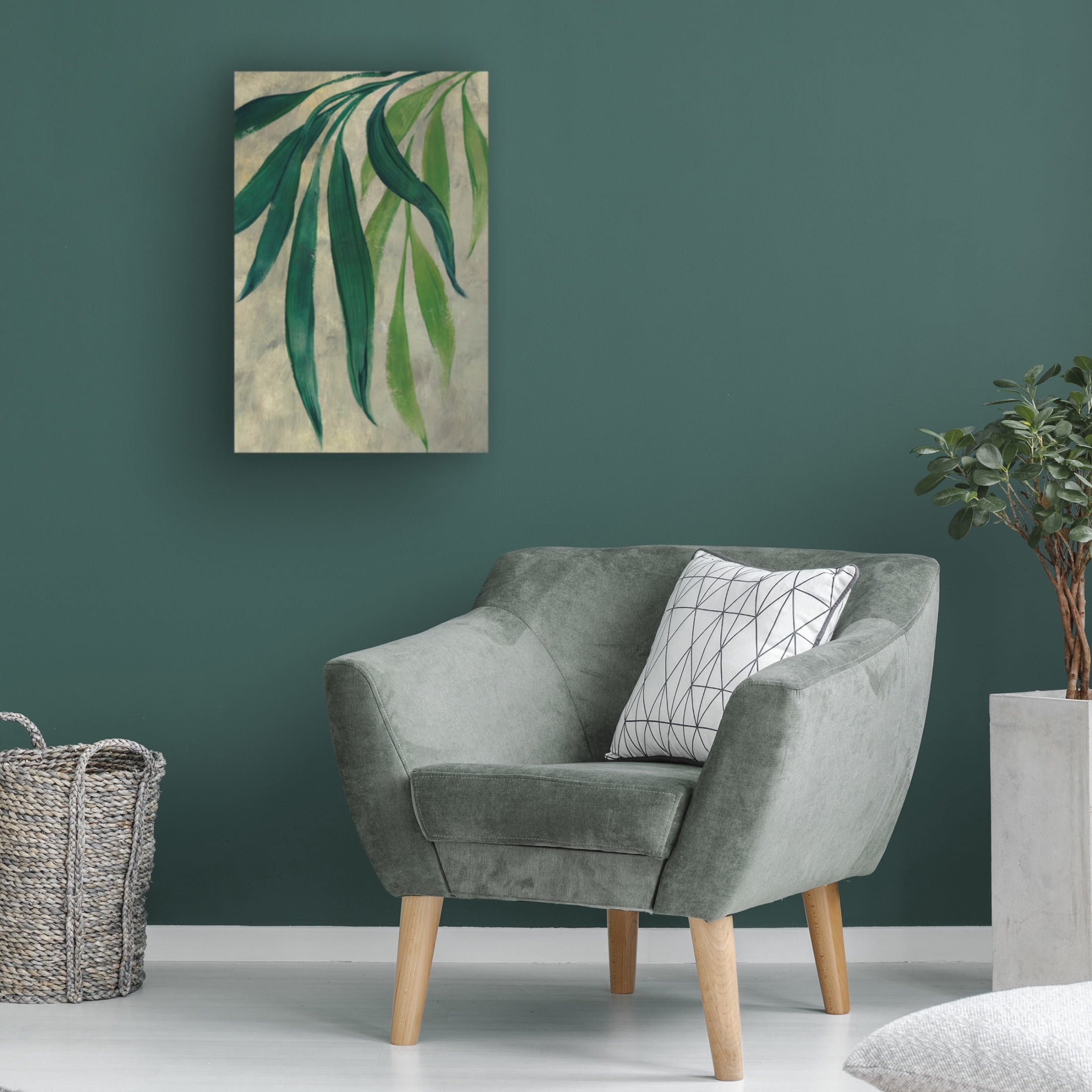 Trademark Fine Art Rosana Laiz Blursbyai Viau cascading leaves Canvas Wall Art