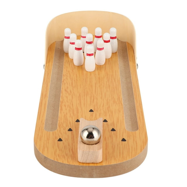 Mini Bowling Game, Relieve Tension Convenient Relieve Stress Beautifully Designed Desktop Bowling Toy for Playing Mini Bowling Toy