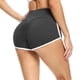 thumbnail image 3 of Gibobby Pantalon cortos yoga mujer Pantalones cortos de cintura alta para mujer, pantalones cortos para levantamiento de glúteos, pantalones cortos de(Gris,CH), 3 of 5