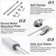 thumbnail image 3 of 2 Pcs Abs And Zinc Alloy Gas Lift 200n Durable Kitchen Door Lift Rustproof Gas Struts, 3 of 5