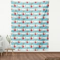 thumbnail image 3 of Ambesonne Shabby Flora Fabric by the Yard Upholstery, Anchors and Roses, 1 Yard, Multicolor, 3 of 4