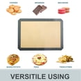thumbnail image 5 of Bandeja para hornear de fibra de vidrio de alta temperatura, estera de silicona para horno, antiadherente, 0,7 mm, 30x21cm, 2 uds., 5 of 5