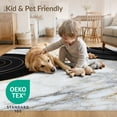 thumbnail image 4 of ODIKA 5'x7' Washable Area Rug Non-Slip, Low Pile, Stain Resistant Abstract Geode Contemporary Outline Smalltan for Guest Room, Lounge, Apartment, 4 of 7