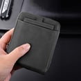 thumbnail image 3 of Pocket Wallet Faux Leather - Zipper Portable Credit Card Holder Bifold Wallet, 3 of 10