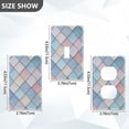 thumbnail image 7 of Yayeee Blank Wall Plate Cover 1-Gang 4.5"x2.7" Home Unused Decorative Outlet, Beige Art Pattern, 7 of 7