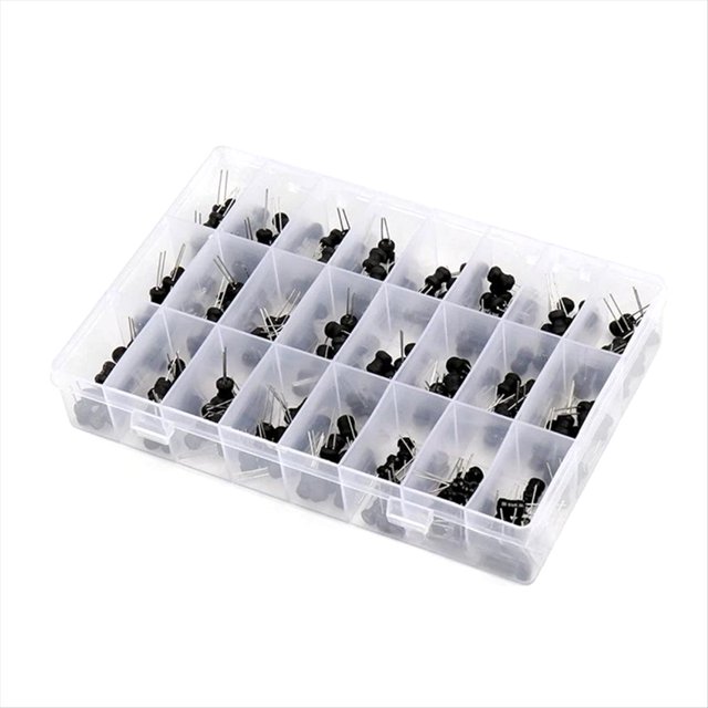 Kit de Condensadores Electrolíticos de 240 Piezas, Rango de Valores: 2,2 ΜH-100 ΜH.