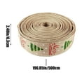 thumbnail image 3 of Suncoda Festive Ribbon, Christmas Decoration Ribbon Christmas Linen Printed Ribbon Christmas Tree Layout Ribbon to Make Your Gift Unique, 3 of 6