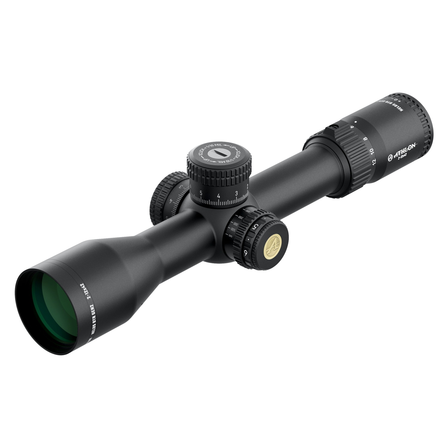 Athlon Optics Helos BTR GEN2 2-12x42 Riflescope AHMR2 FFP IR MIL Reticle
