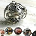 thumbnail image 2 of Medallón con foto expandible, collar, colgante con 4 imágenes, cadena, collares, regalos conmemorativos para mujeres y niñas., 2 of 5