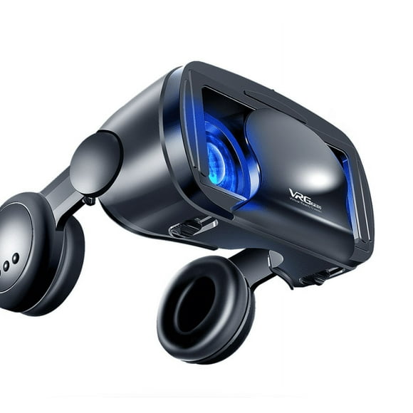 Graflsoa VRGPro Immersive 3D Cinema VR Headset with Built-in Stereo Headphones for Smartphones, 360° Panoramic View, IMAX Effect, Aspheric Lens, Compatible with 4.7-6.5 Inch Phones