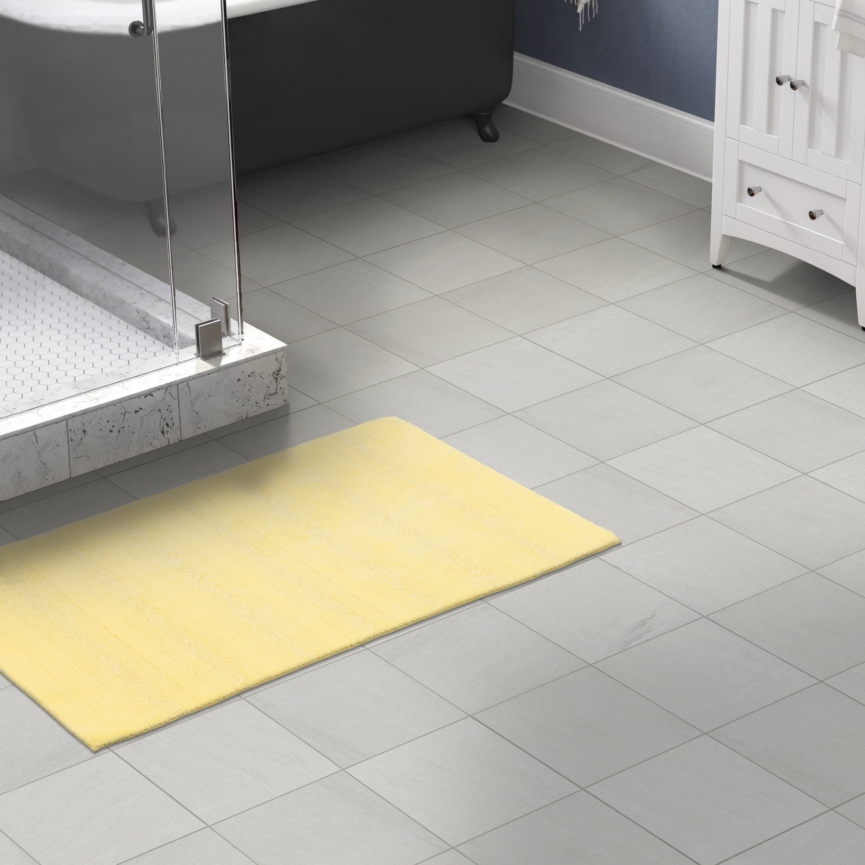 Garland Rug Essence Washable Nylon Rubber Ducky Yellow Bath Rug, 30" x 50"