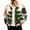 Beige, variant on Men's Christmas Corduroy Zip Up Bomber Jacket Mock Neck Long Sleeve Jackets Xmas Funny Print Classic Overshirts with Pockets Warm Clothing