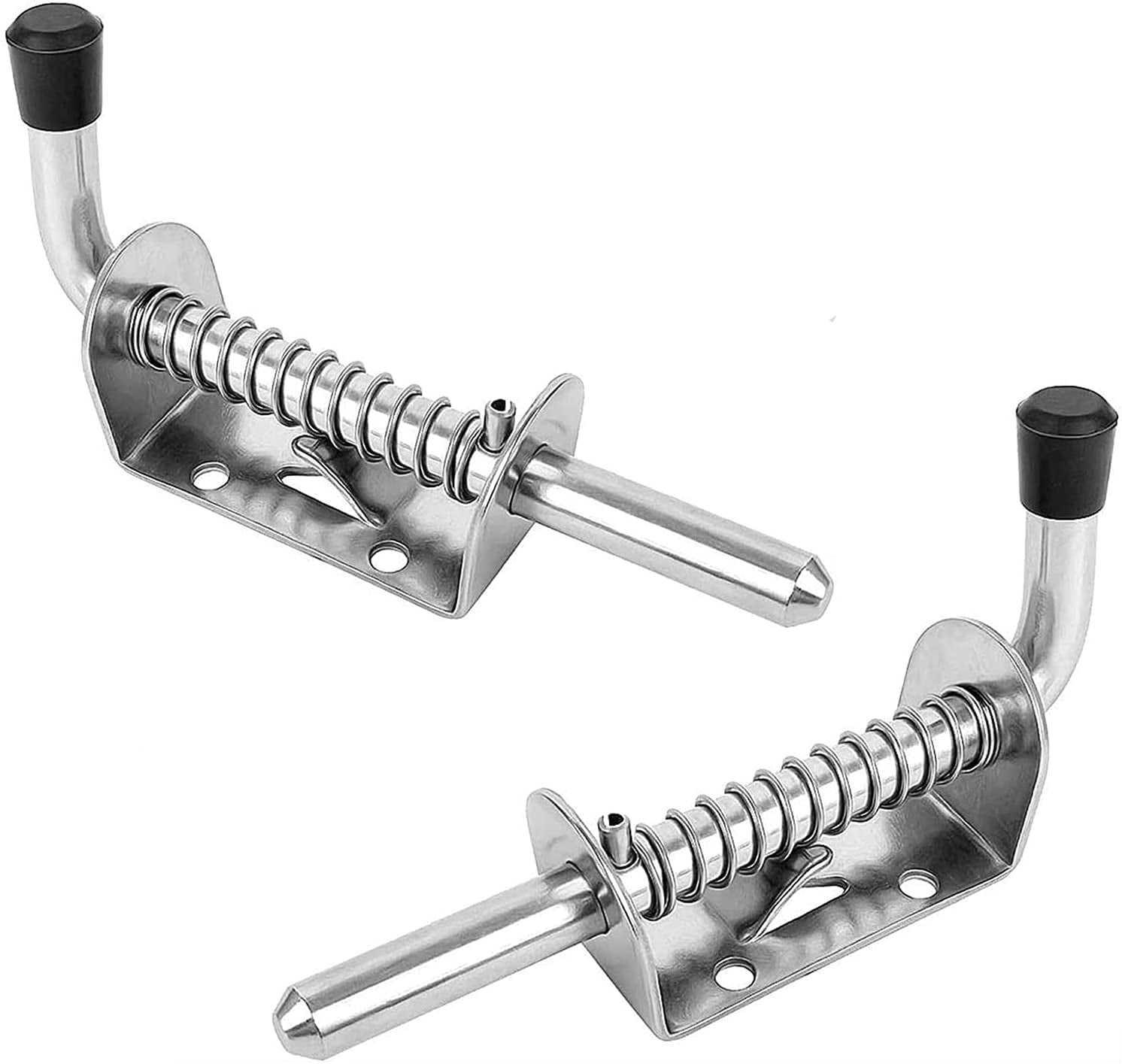 2 Pieces Spring Latch, Hard Stainless Steel Door Latch, Heavy Duty