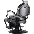 thumbnail image 3 of Sillon de Barberia Clasico Nanofort Gotico Premium Lujo Robusto Negro, 3 of 5