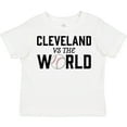 thumbnail image 3 of Inktastic Cleveland Vs. the World with Baseball Boys or Girls Toddler T-Shirt, 3 of 5