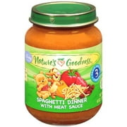 Nature's Goodness: Spaghetti Dinner W/Meat Sauce Baby Food, 6 oz