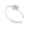 thumbnail image 3 of Copper Fittings Silver-plated Piercing Jewelry C-shaped False Nose Ring, 3 of 9