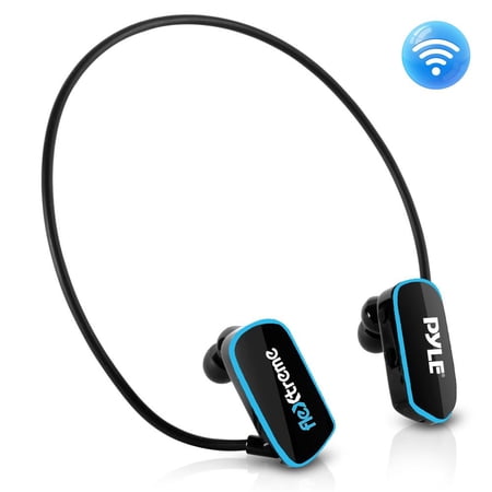 PYLE PSWP14BK - Flextreme Waterproof MP3 Player with Headphones, 8GB Built-in Memory