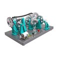 thumbnail image 3 of Modelo de transmisión de engranajes mecánicos, instrumento de física, robusto y portátil, ideal para la enseñanza de ciencias en aulas y escuelas., 3 of 9